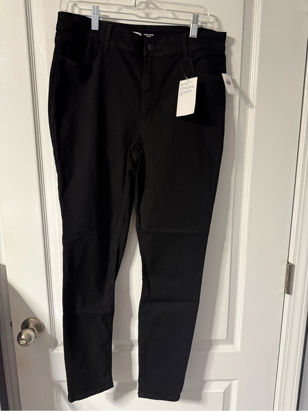 Old Navy Black Clothing Tag with Barcode